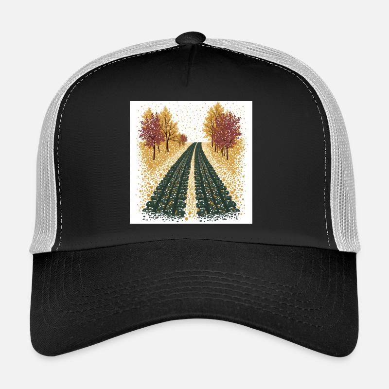 Polka Dot Tire Tracks Trucker Cap