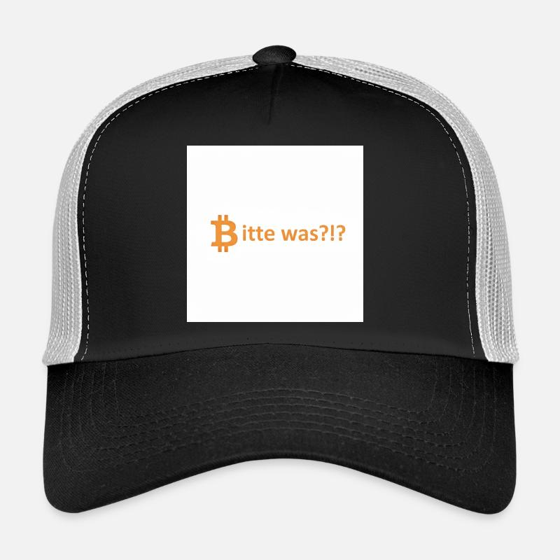 Bitte was?!? Bitcoin Orange Trucker Cap