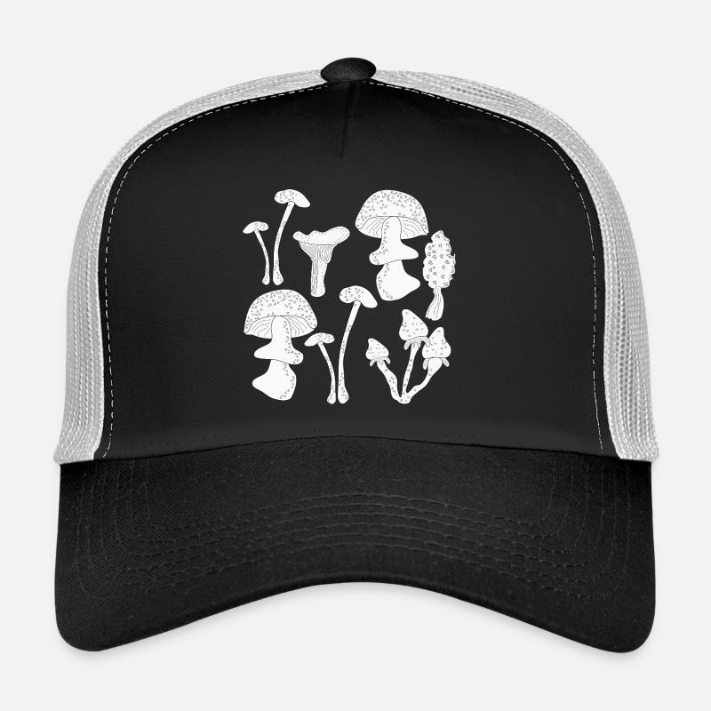 Cueillette de champignons en automne Casquette trucker 