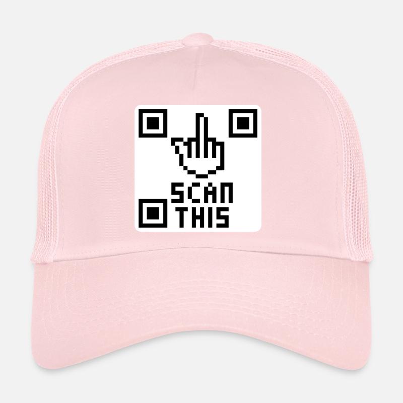 QRcode doigt d'honneur Casquette trucker 