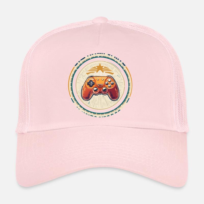 Badge de manette de jeu rétro Casquette trucker 