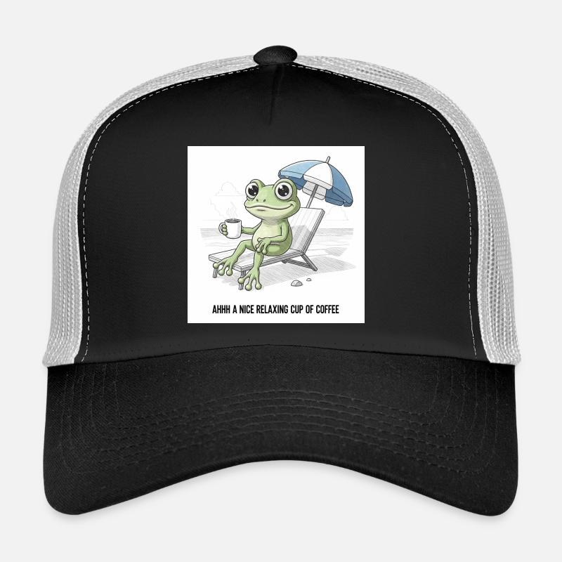 Frog Beach Coffee Chill - Trucker Cap - black/stone grey