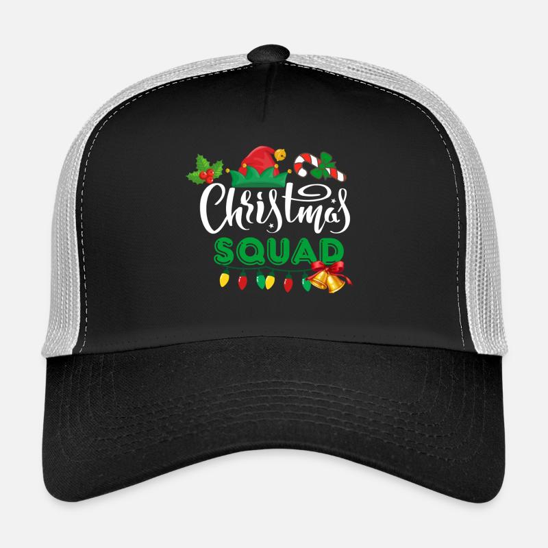 christmas squad. marry christmas - Trucker Cap - black/stone grey
