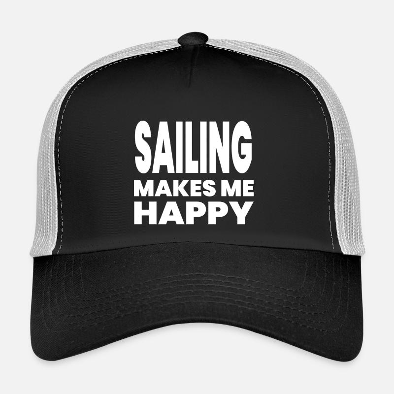 Segeln - Trucker Cap - Schwarz/Steingrau
