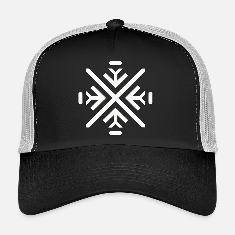 Sleek geometric flake Trucker Cap