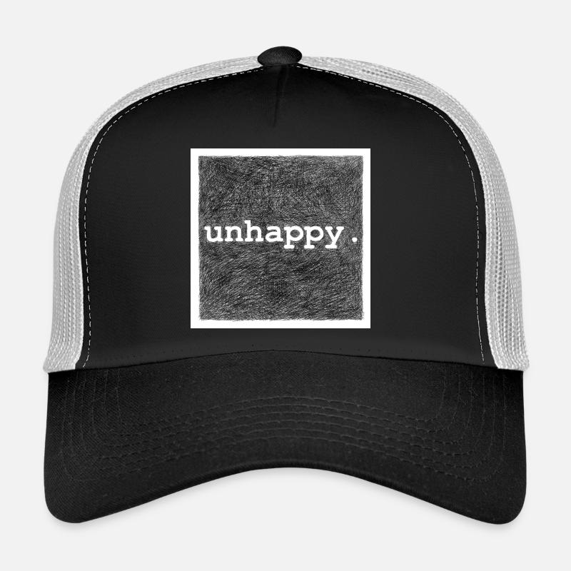 Unhappy - Trucker Cap - black/stone grey
