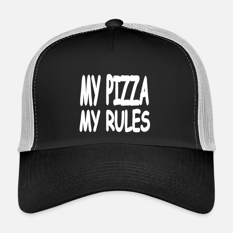 Pizza - Trucker Cap - Schwarz/Steingrau