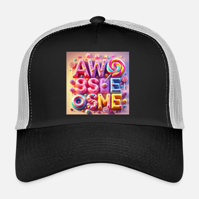Candy Schriftzug Awesome Trucker Cap