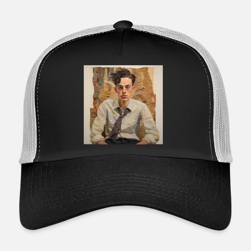 Patchwork Portrait Vintage Trucker Cap