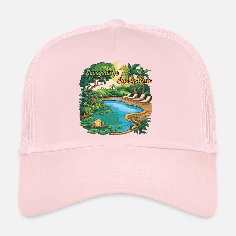 Ecosystem Egosystem Message Engagé pour la Planète Casquette trucker 