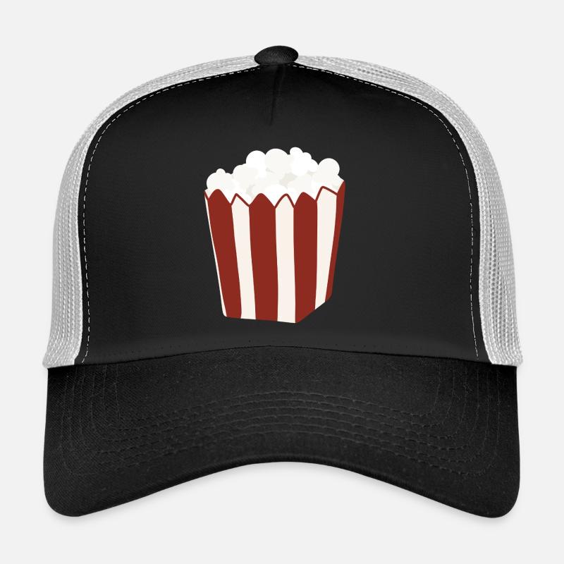 Popcorn Eimer Retro Illustration Trucker Cap