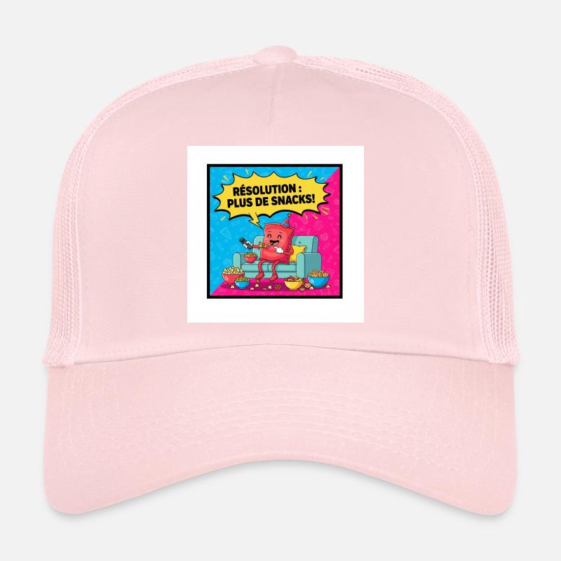 Fête de Snacks Dessin Popcorn Casquette trucker 