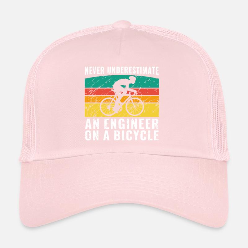 Never Underestimate an Engineer on a Bicycle Shirt Trucker Cap