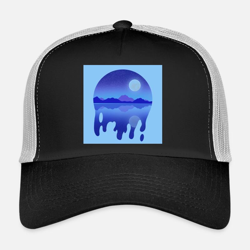Nächtlicher See Trucker Cap