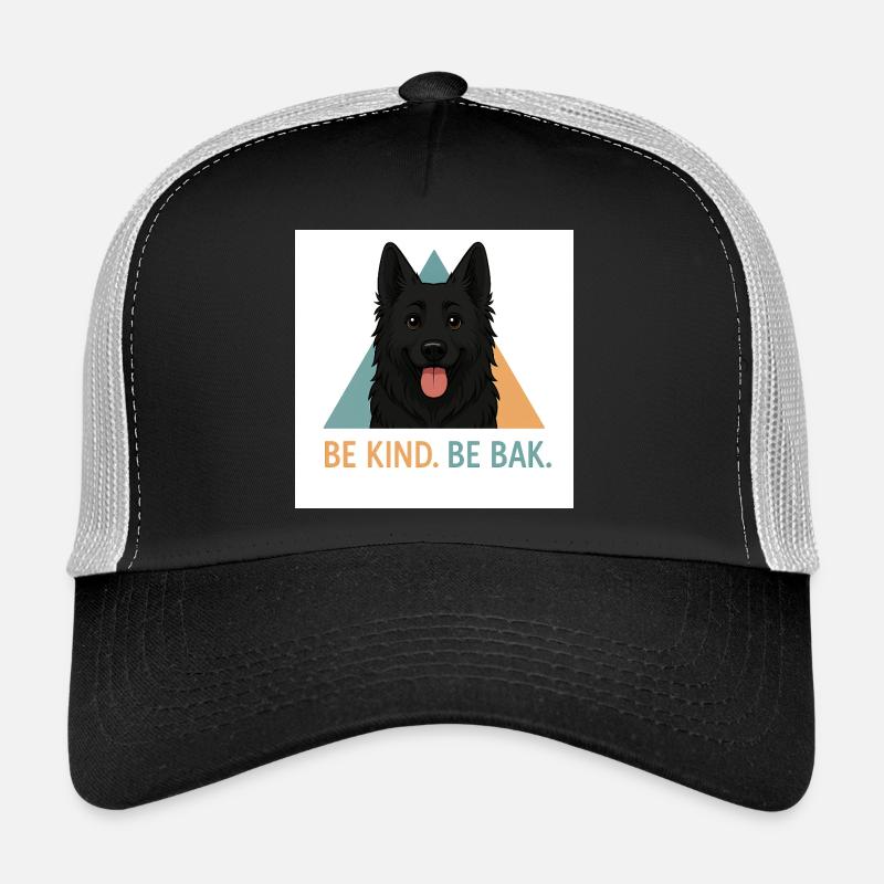 Be Kind Be Bak Hundedesign Trucker Cap