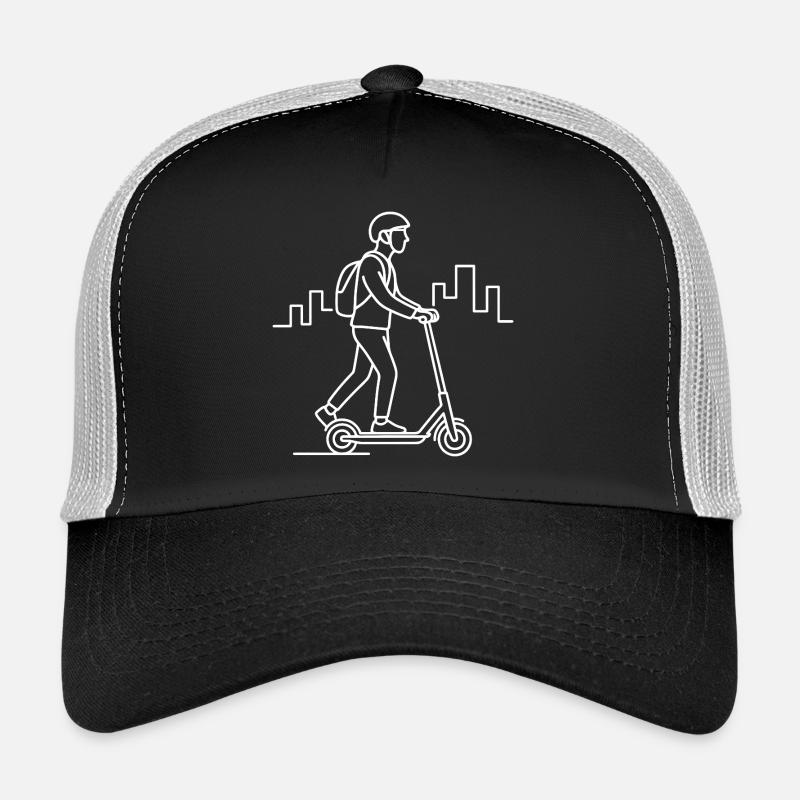 E-Scooter Driver Sketch – Urban Design - Trucker Cap - black/stone grey