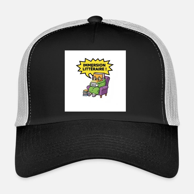 Immersion Littéraire Colorée Casquette trucker 