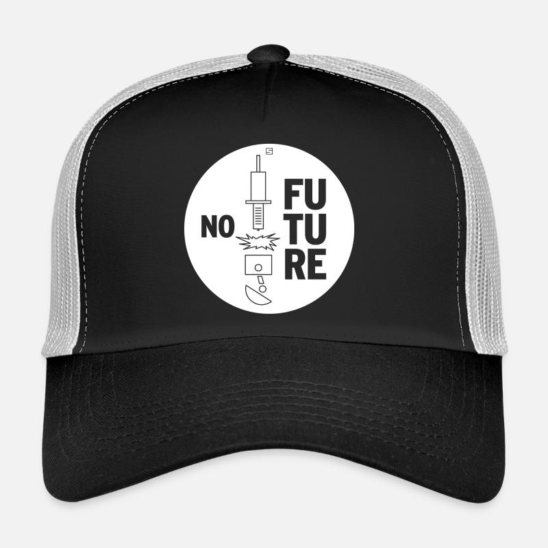 NO FUTURE - Trucker Cap - black/stone grey