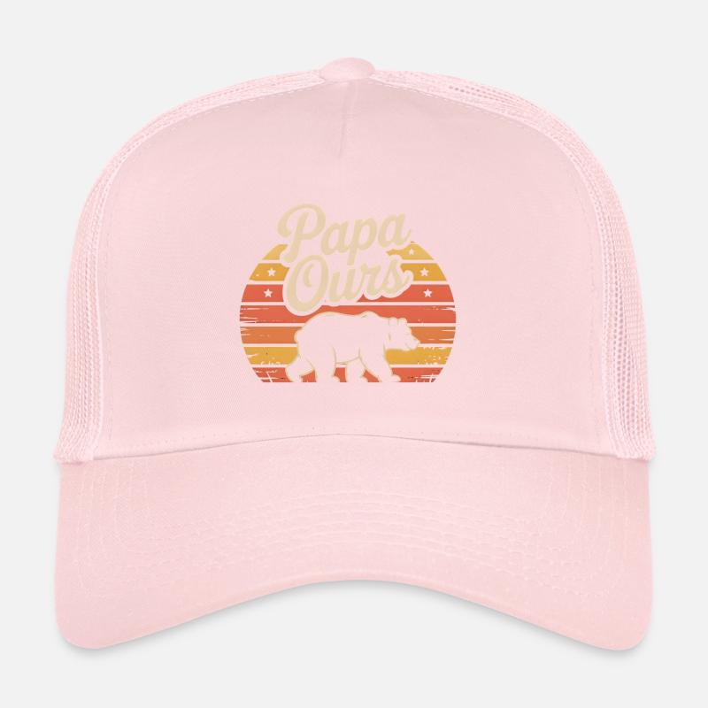Papa Ours Retro Soleil Casquette trucker 