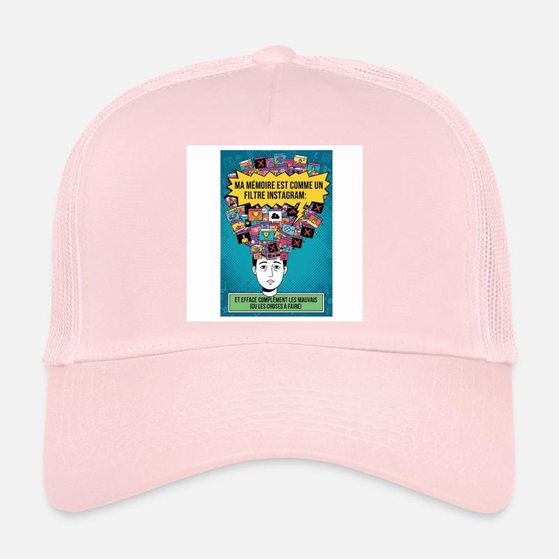 Memory Instagram Filter Humor Trucker Cap