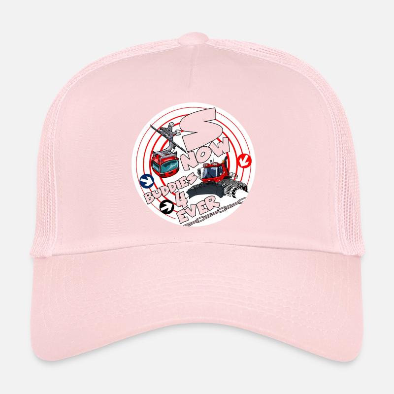 1423-snow_buddies_rood Casquette trucker 