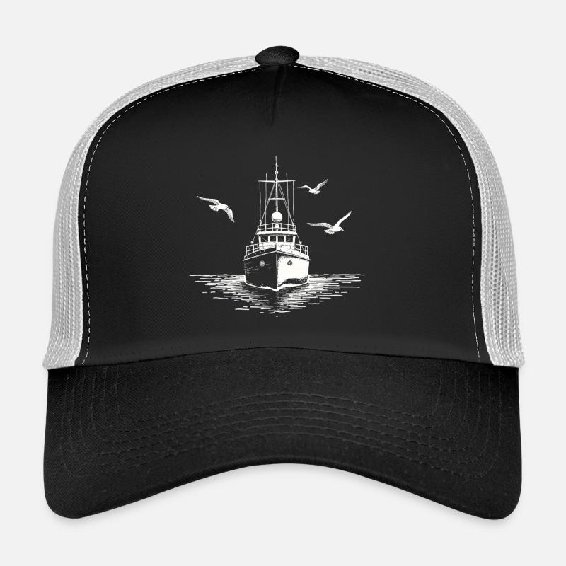 Cutter de pêche Chalutier Pêche Mer Casquette trucker 