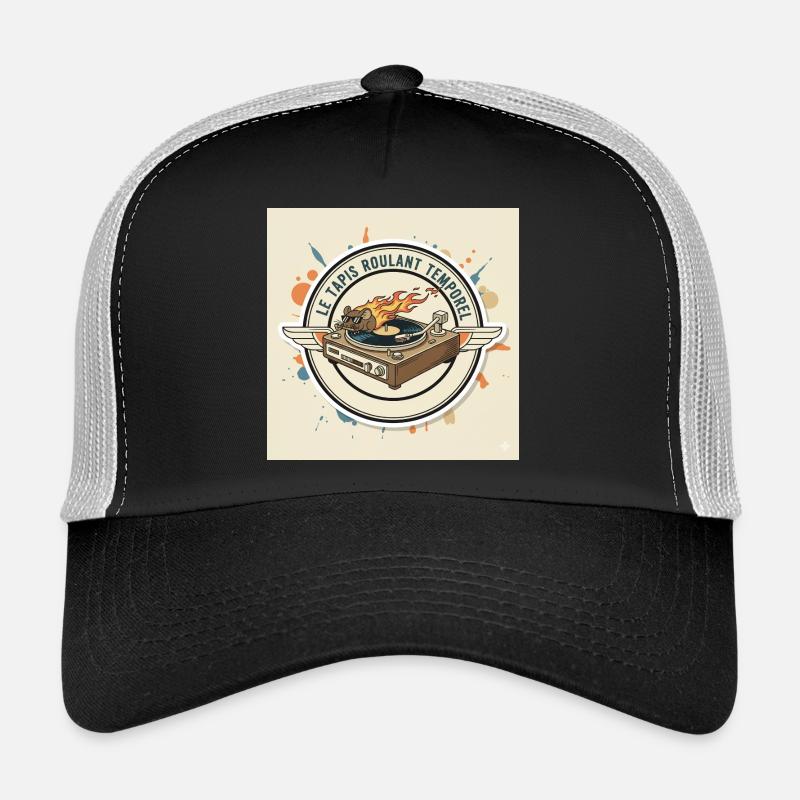 Die Zeit-Tretmühle: Hamster-DJ - Trucker Cap - Schwarz/Steingrau