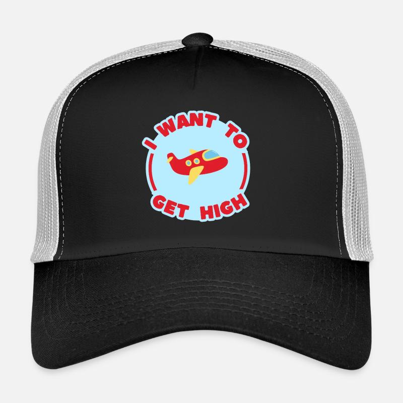 I WANT TO GET HIGH Casquette trucker 