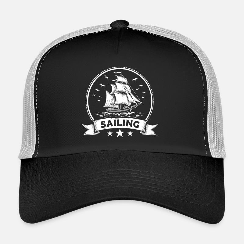 Sailing Segelschiff Maritim Ahoi Trucker Cap