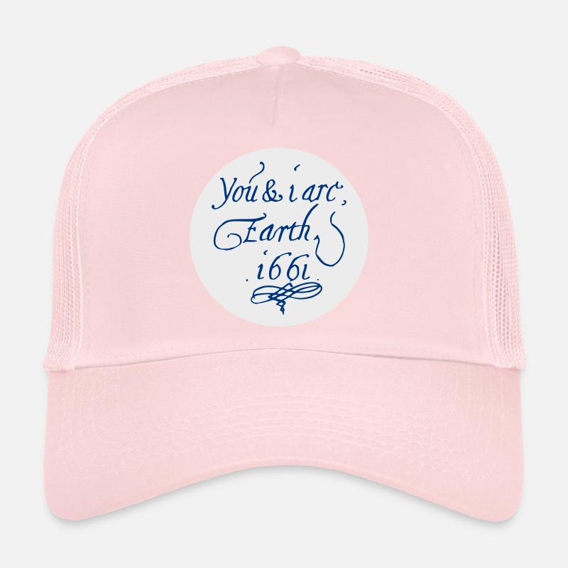 Vous et moi sommes la Terre 1661 Casquette trucker 