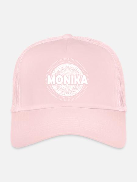 Monika - Casquette trucker  - rose pâle - Devant