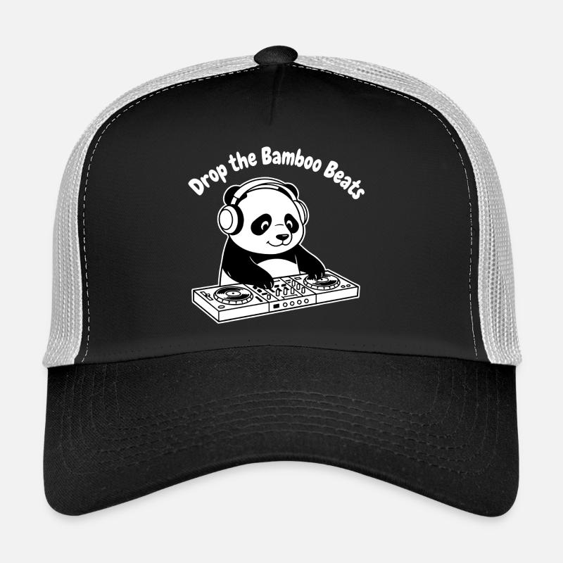 Bamboo Beats Panda DJ Trucker Cap