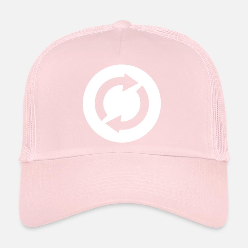 Repeating Silhouettes Pictogram Design Trucker Cap