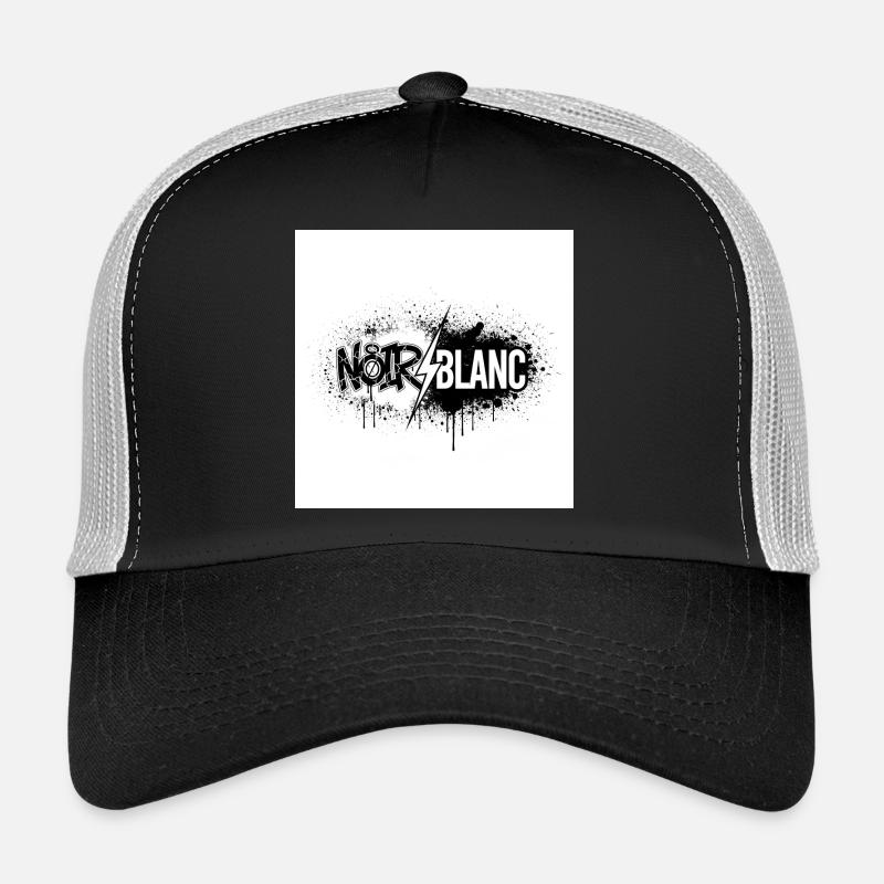 North White Graffiti Flash Trucker Cap