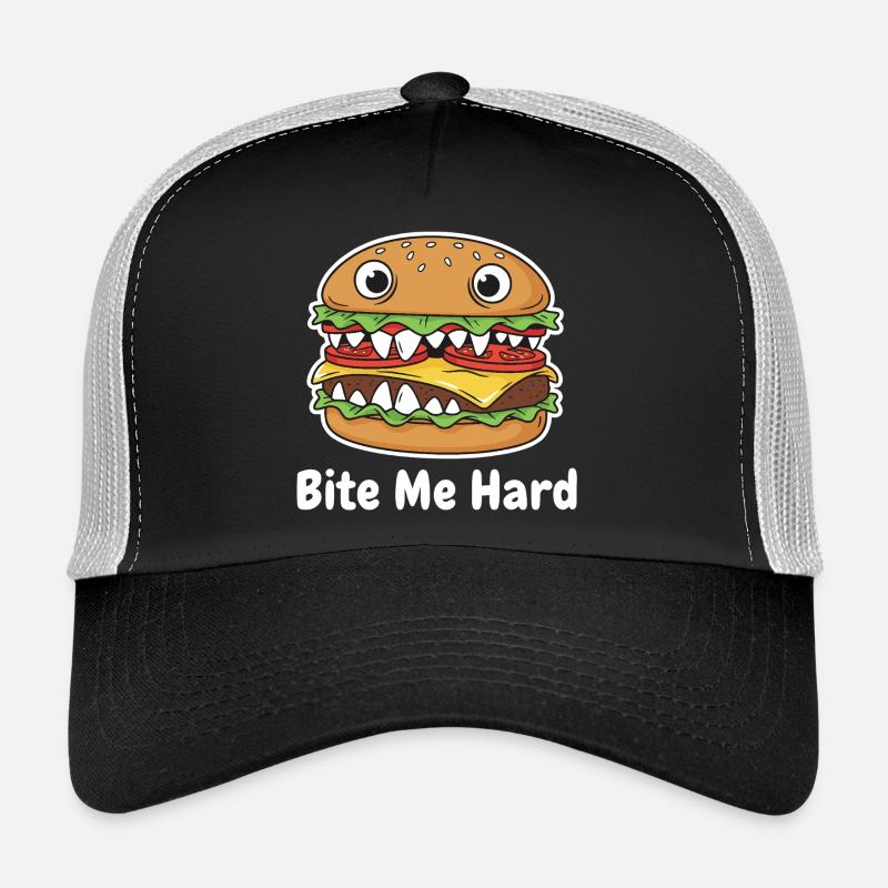 Me Hard Cartoon Burger Casquette trucker 