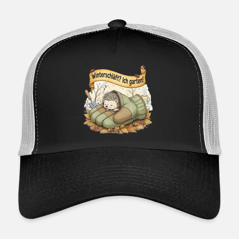 Igel schläft in Gartenhandschuh "Winterschläft? Ic Trucker Cap