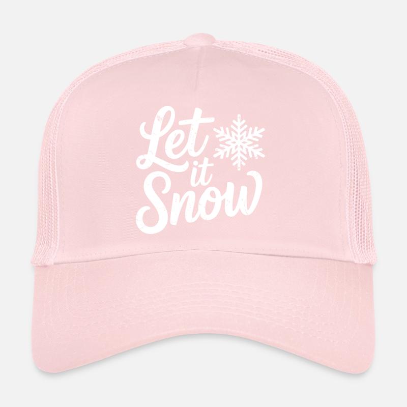 Flocon de neige de Noël Let It Snow Casquette trucker 