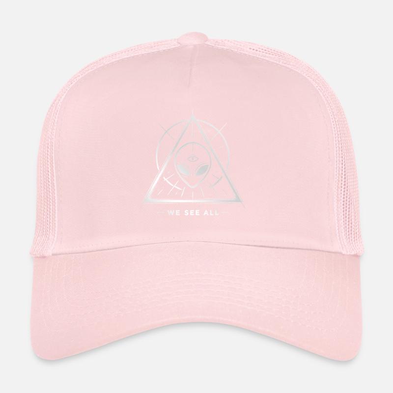 OVNI Alien Oeil Sigil Triangulaire Casquette trucker 