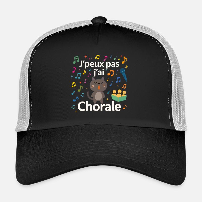 Jpеux pas jai Chorale - Casquette trucker  - noir/gris pierre