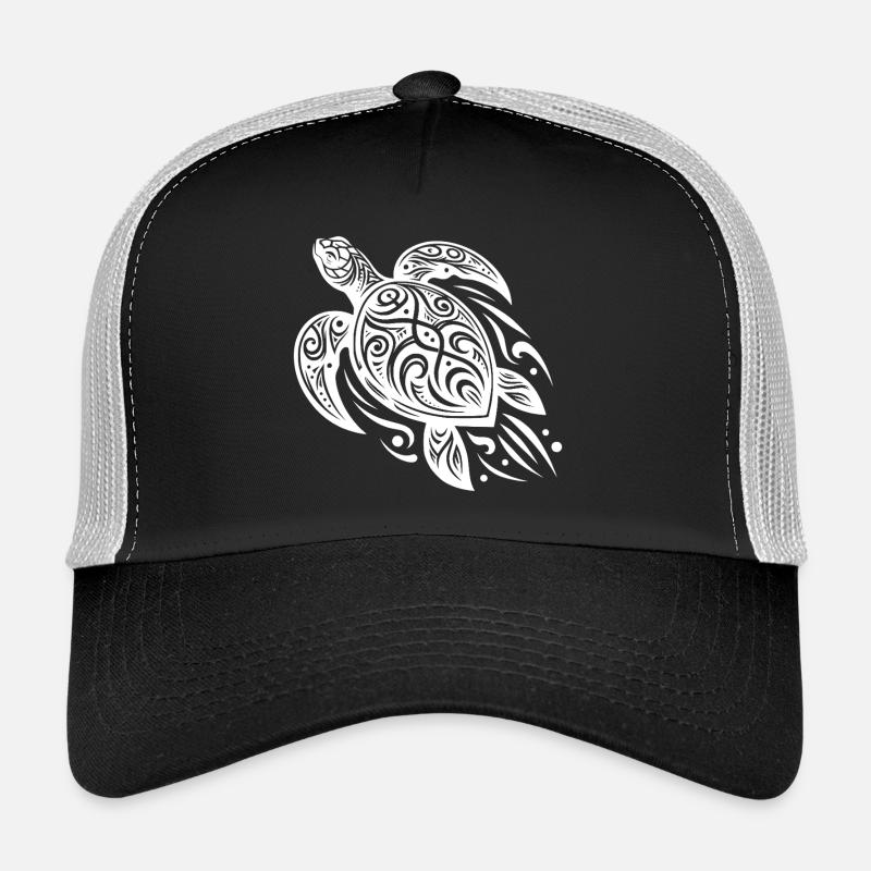 Tradition meets modern turtle tattoo Trucker Cap