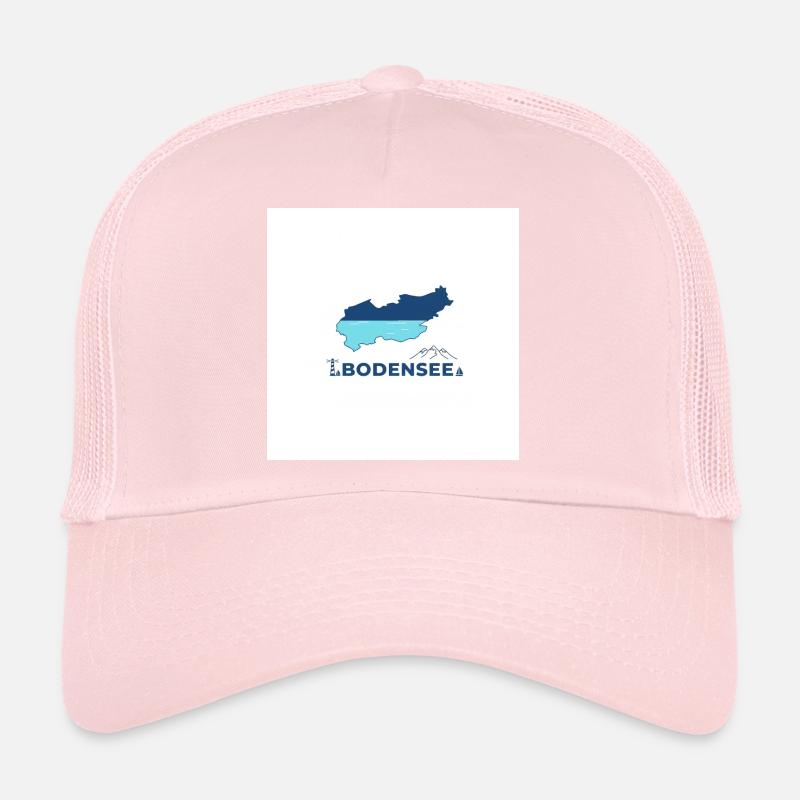 Lac de Constance paysage Logo Lakeshore Casquette trucker 
