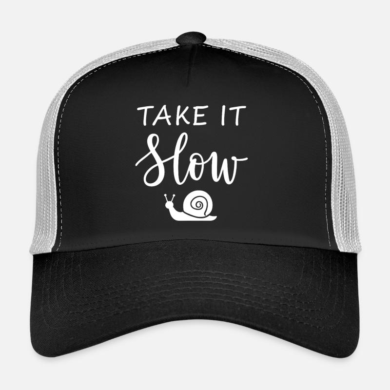 Prends ton temps Mach langsam mit Schnecke Casquette trucker 