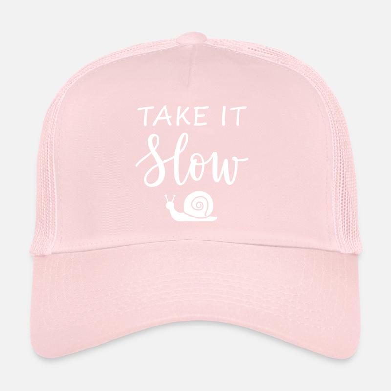 Prends ton temps Mach langsam mit Schnecke Casquette trucker 