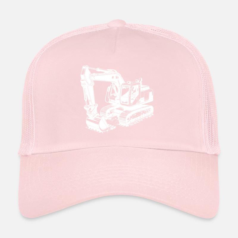 Bagger Schaufelheld und Muskelprotz mit Kabine Trucker Cap