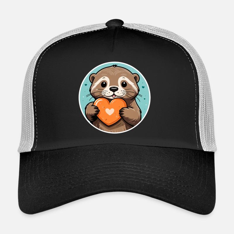 Favorite Pebble Otter - Trucker Cap - Schwarz/Steingrau