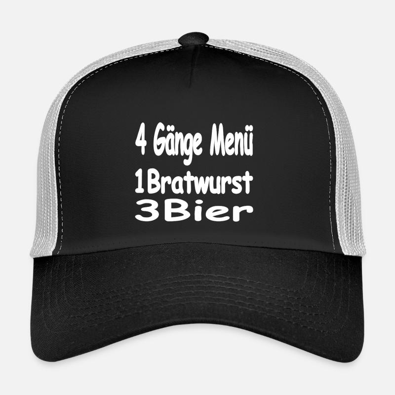 Øl - Trucker-caps  - svart/steingrå