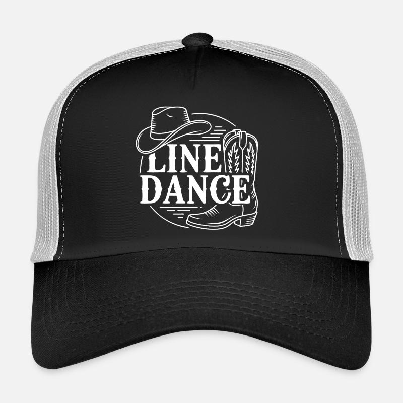 Line Dance Western Boat Sketch Trucker Cap