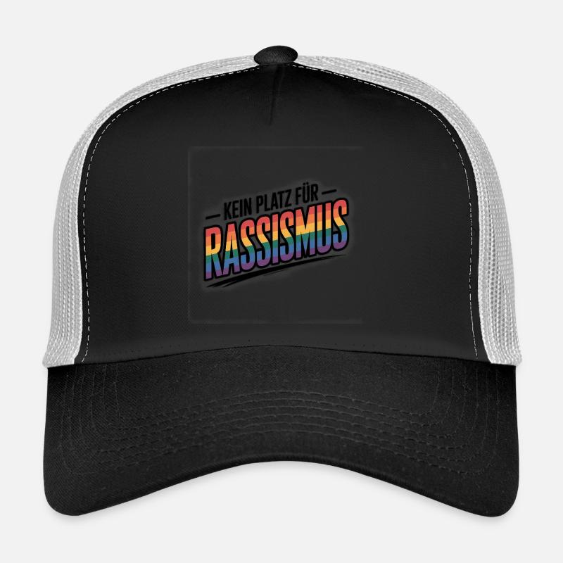 Pas de place pour le racisme - Logo Cool Pride Casquette trucker 