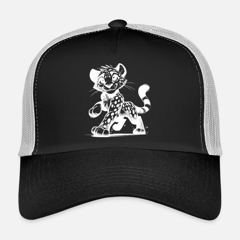 Niedlicher Leopard schönste Raubtier der Savanne Trucker Cap