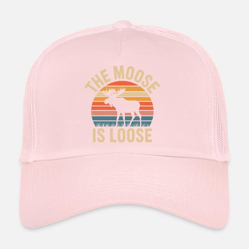 Le coucher de soleil de l’orignal est libre Casquette trucker 